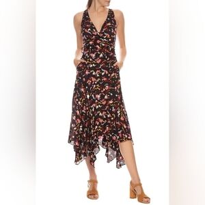 A.L.C. Silk Rosyln Wrap Midi Dress Size 8